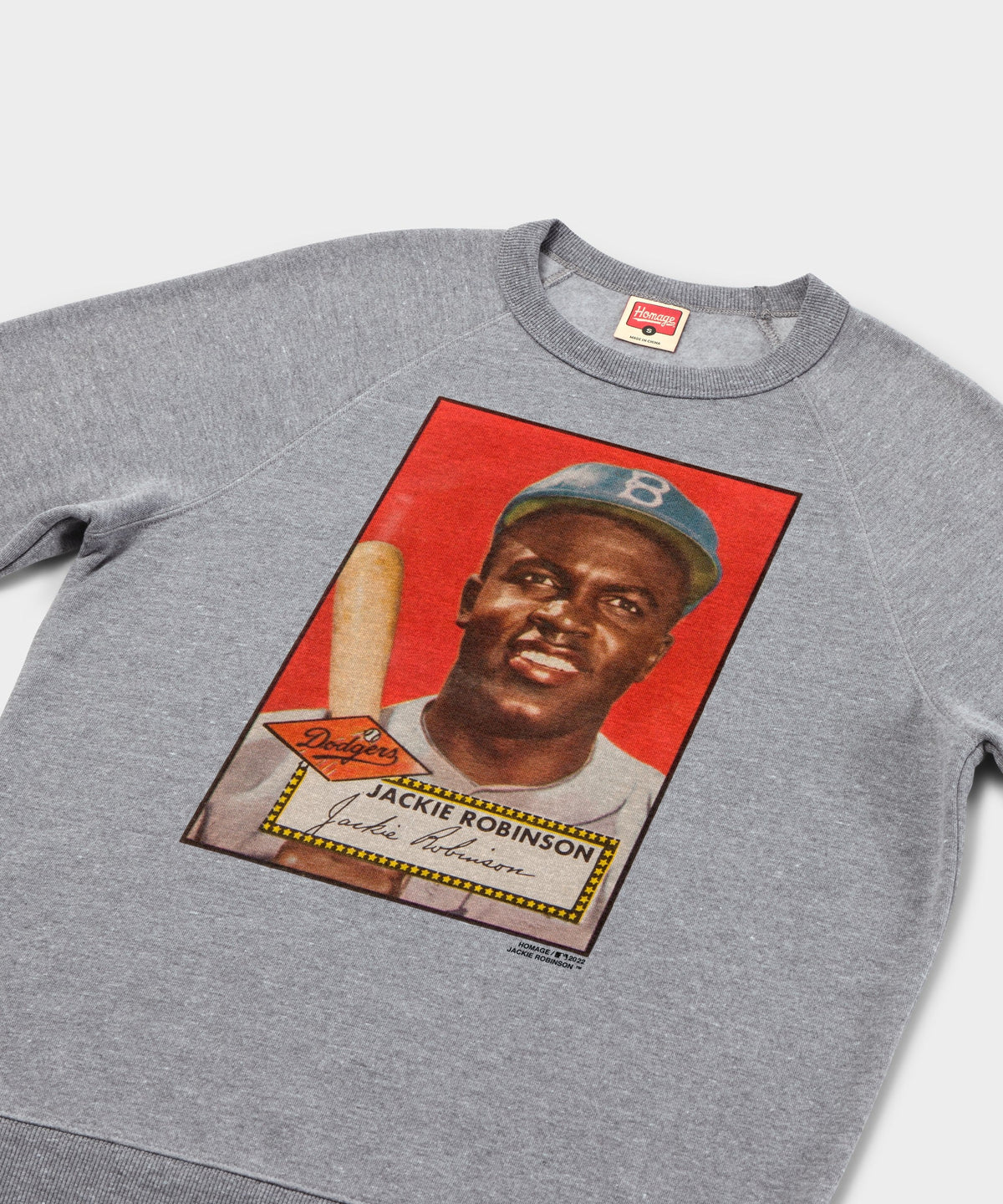 1952 Topps Baseball Jackie Robinson Dodgers Crewneck product image 2