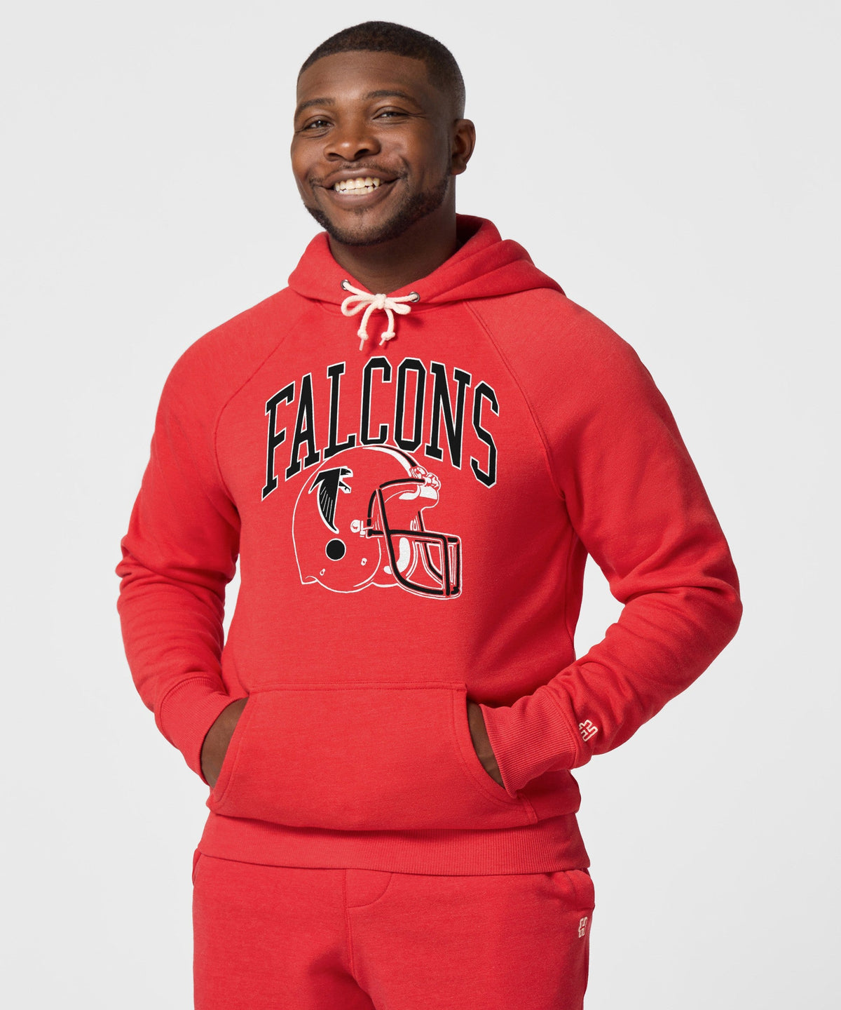 Atlanta Falcons Helmet Retro Hoodie product image 3