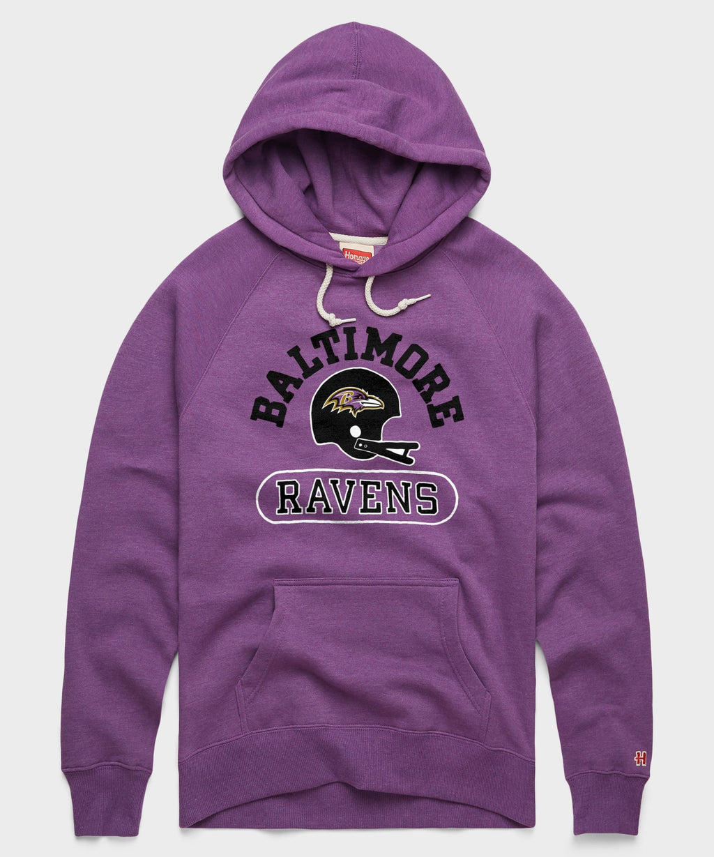 Baltimore Ravens Throwback Helmet Hoodie product image 1