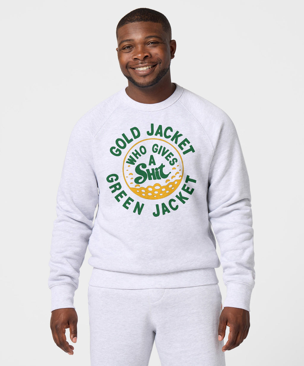 Gold Jacket Green Who Gives A Shit Crewneck product image 3