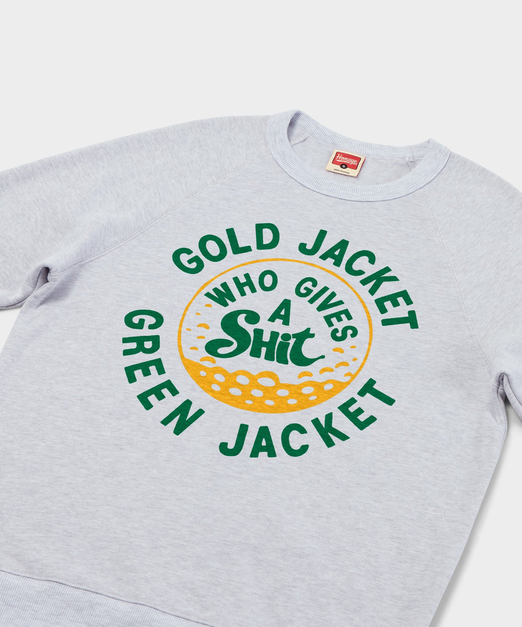 Gold Jacket Green Who Gives A Shit Crewneck product image 2