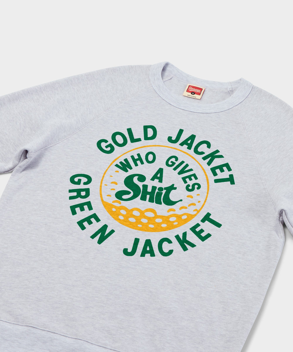 Gold Jacket Green Who Gives A Shit Crewneck product image 2