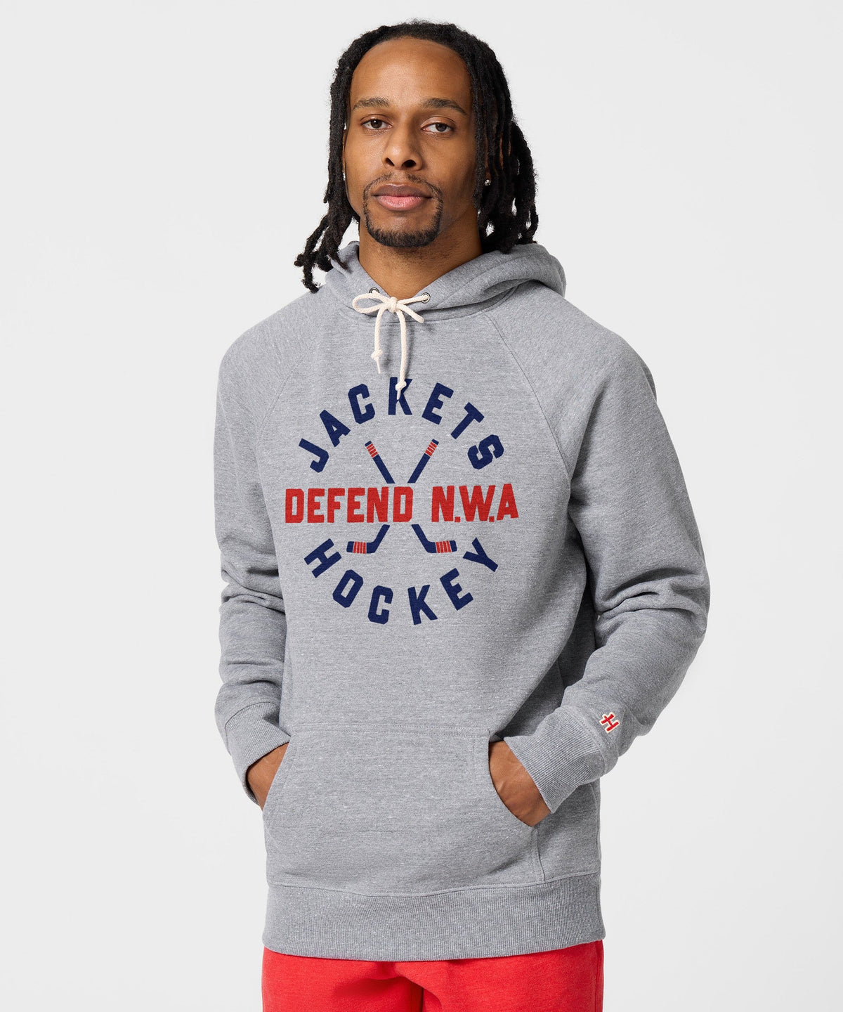 Jackets Hockey Defend NWA Hoodie product image 3