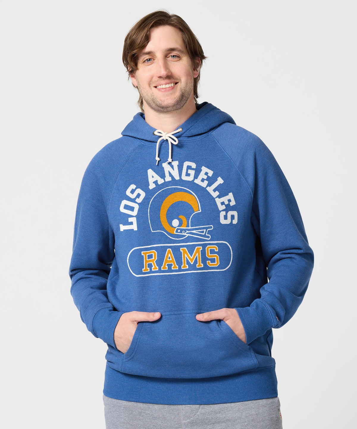 Los Angeles Rams Throwback Helmet Hoodie product image 3