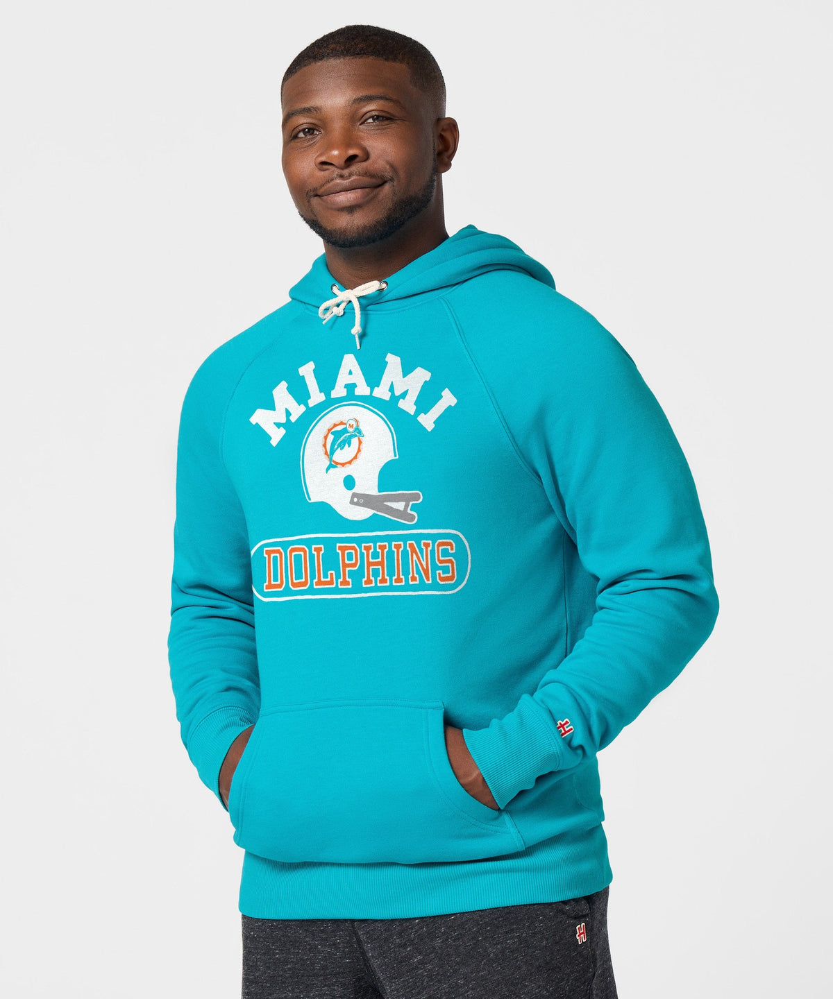 Miami Dolphins Throwback Helmet Hoodie product image 3