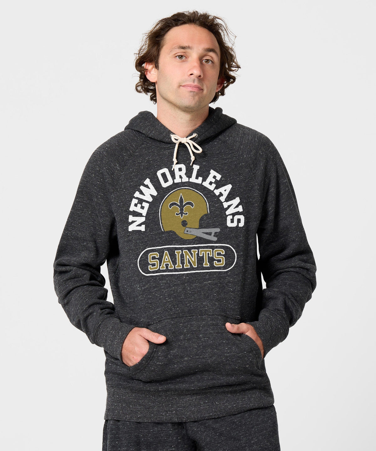 New Orleans Saints Throwback Helmet Hoodie product image 3