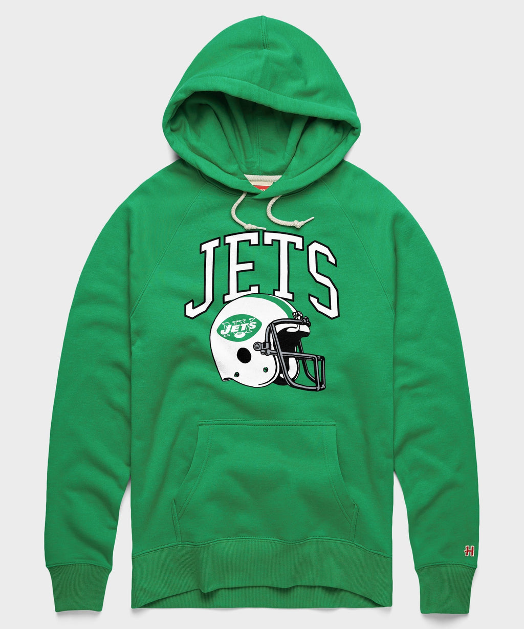 New York Jets Helmet Retro Hoodie