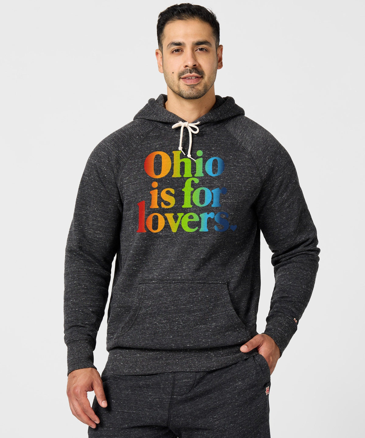 Ohio Is For Lovers Rainbow Hoodie product image 3
