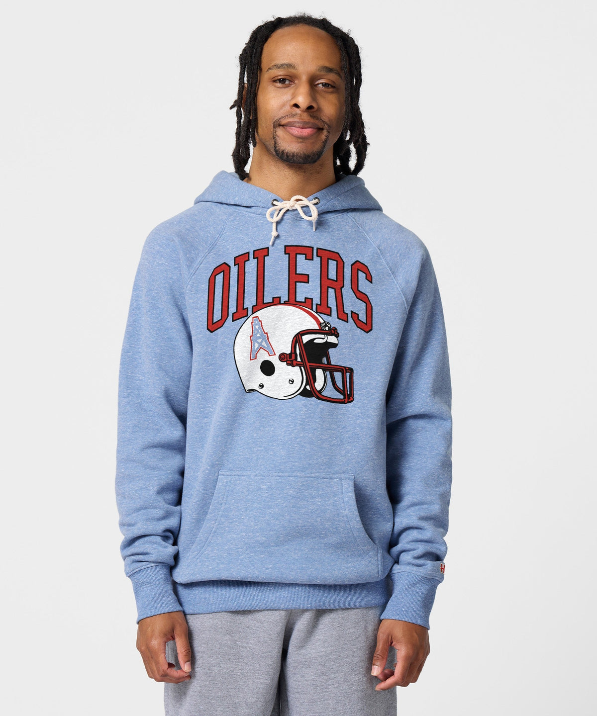 Oilers Football Helmet Retro Hoodie product image 5