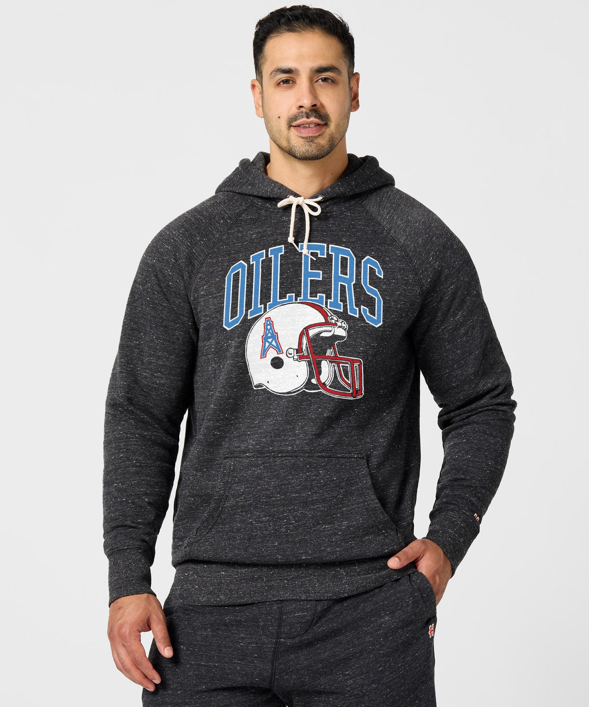 Oilers Football Helmet Retro Hoodie product image 6