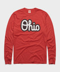 Script Ohio Outline Long Sleeve Tee product image 1