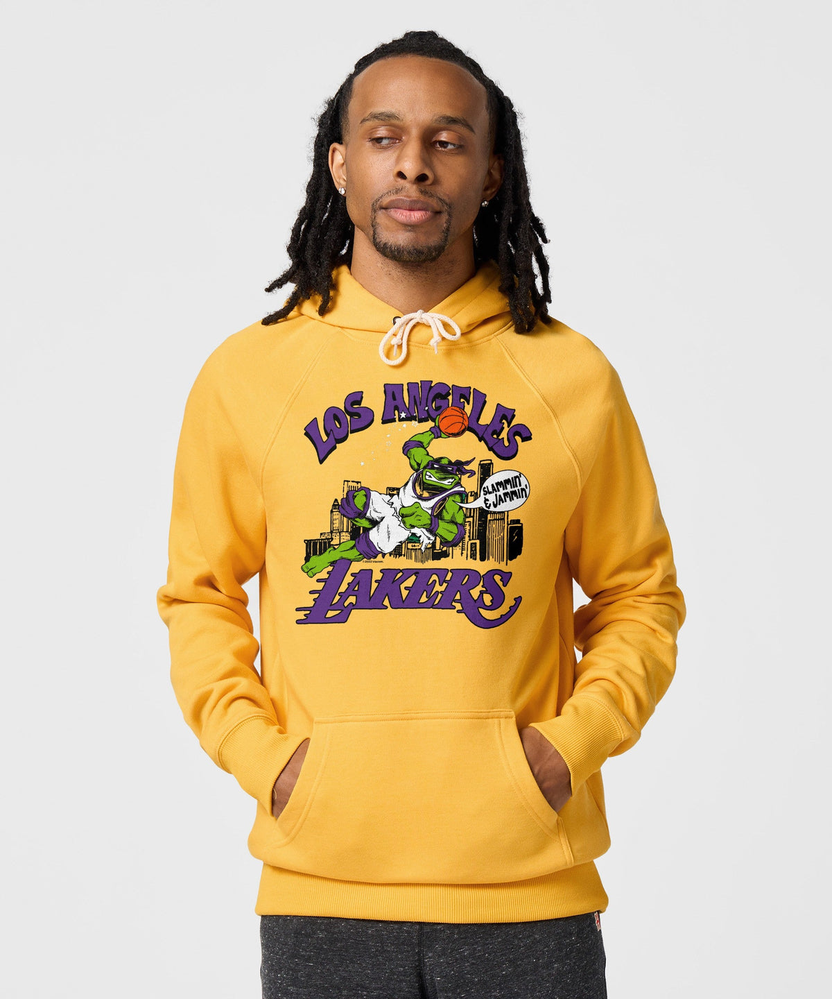 TMNT X LA Lakers Slammin' And Jammin' Hoodie product image 3