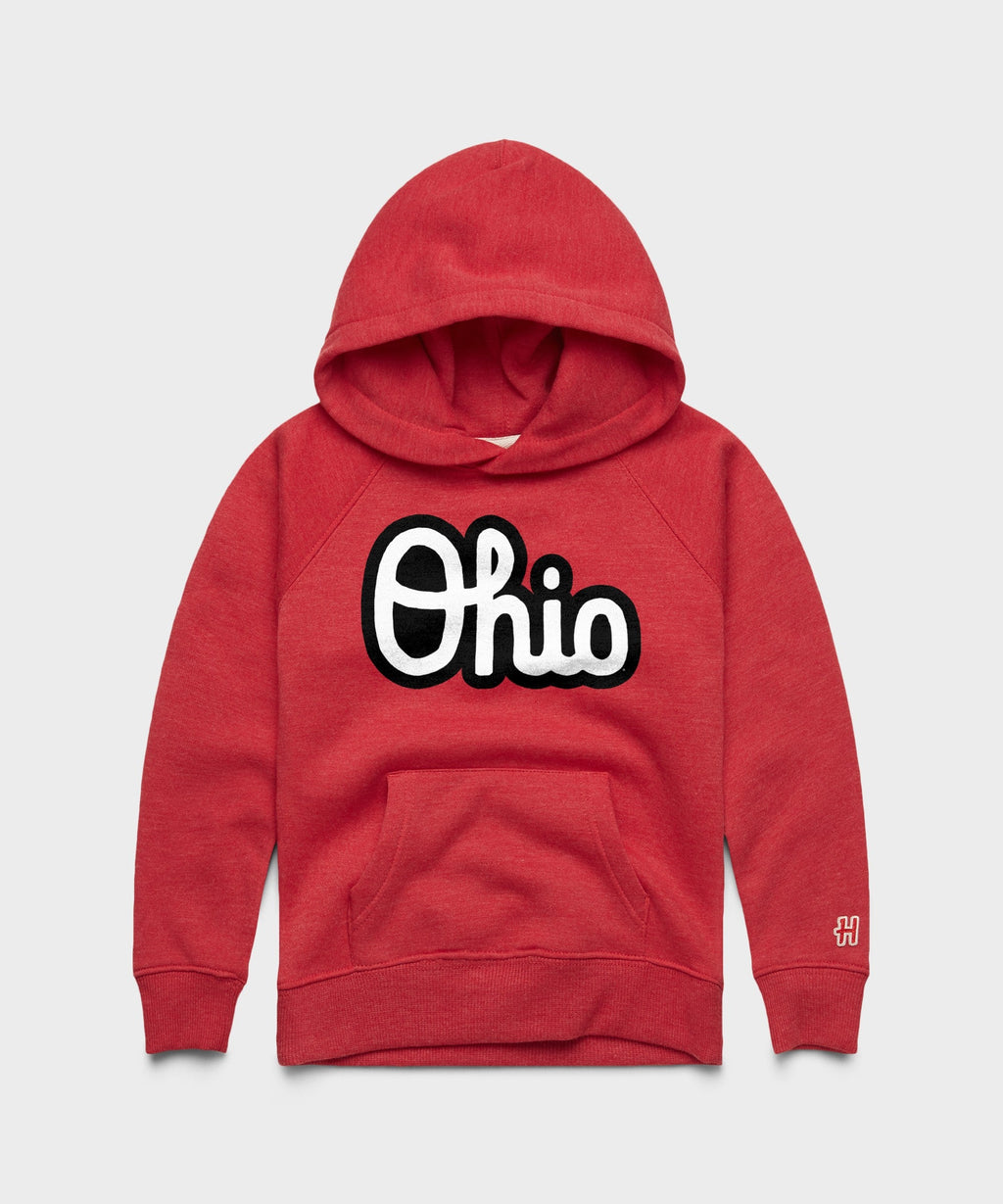 Youth Script Ohio Outline Hoodie product image 1